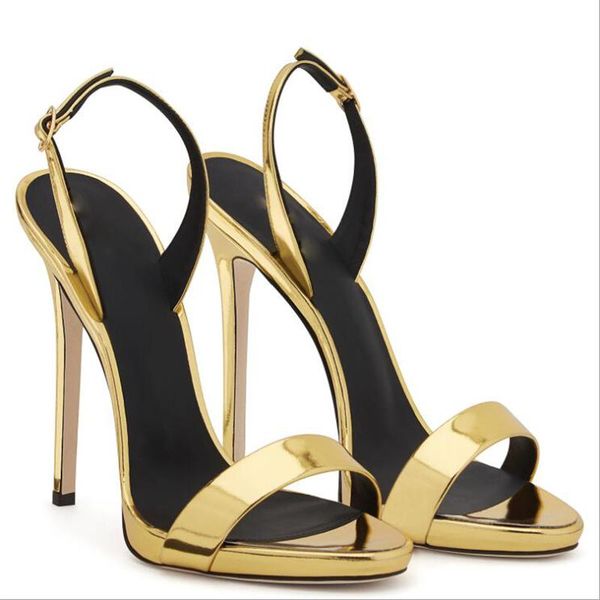 

sandals ankle strap women's 12cm 2021 summer fashion high round toe peep female stilettos heels party shoes, Black