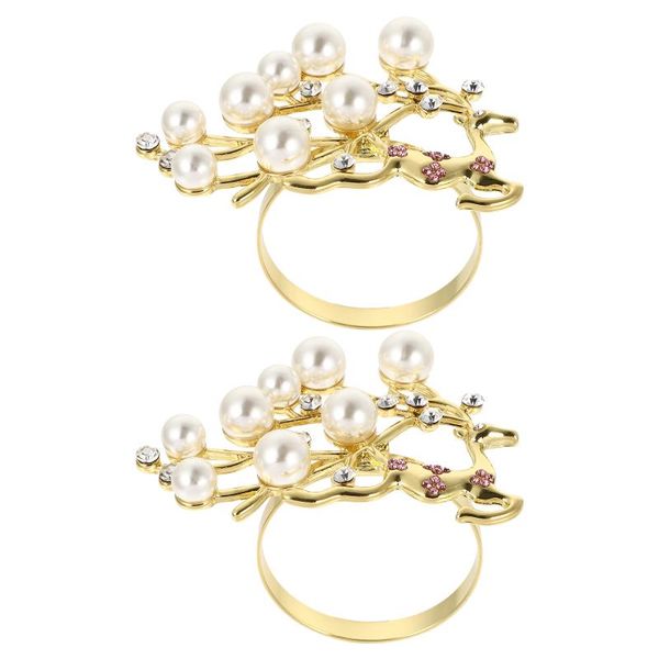 

table napkin 2pcs xmas holder christmas party clasp buckle for