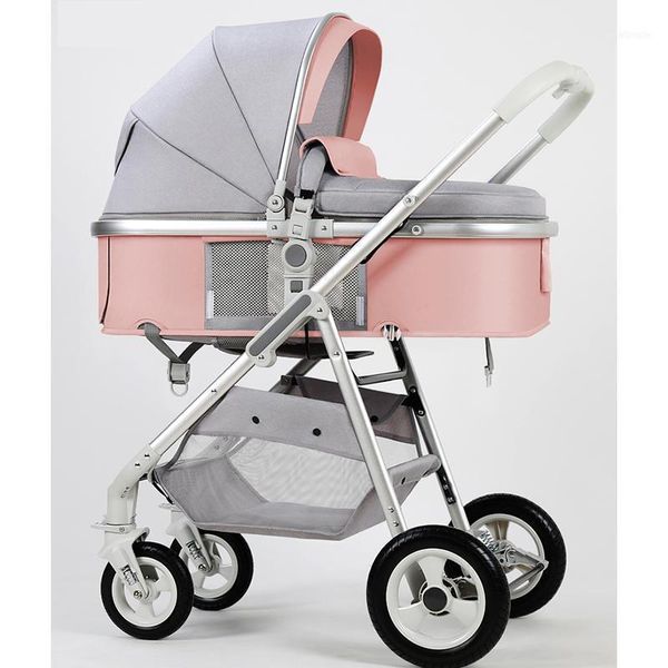 

high-view baby stroller can sit and lie down to carry lightweight folding two-way -absorbing born strollers#1