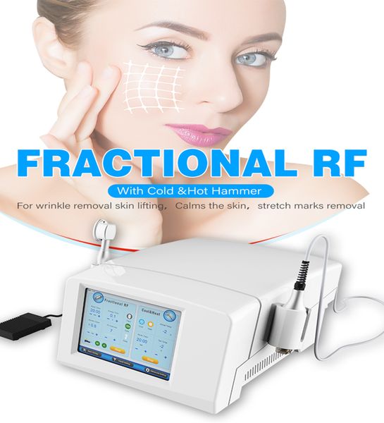

portable microneedling fractional radio frequency rf machine with cooling head for skin winkle removal device