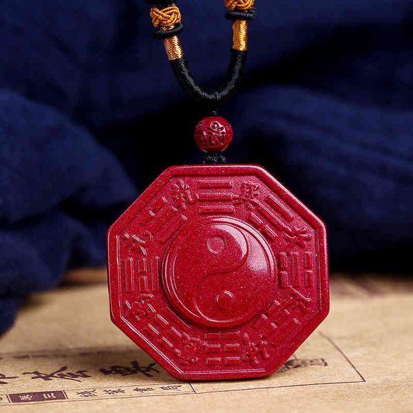 

chinese style products raw stone cinnabar five elements eight diagrams array pendant seven star yin yang heaven and earth ornament