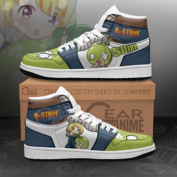 

suika sneakers . stone custom anime shoes