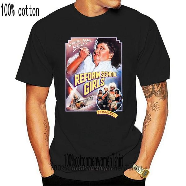 

men's t-shirts reform school girls t-shirt retro punk movie classic 1980's tee round neck shirt, White;black