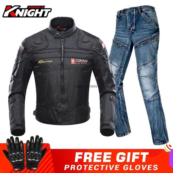 

motorcycle apparel duhan jacket men motocross moto windproof protective pants chaqueta racing for winter autumn