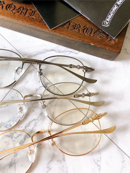 

75% off outlet store online new croquet glasses in 2021, gold rimmed spectacle frame, women's flat men's anti blue lens, myopia le, White;black