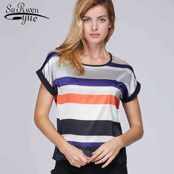 

fashion chiffon women blouse shirt summer plus size 3xl 4xl ladies blusa feminina 0451 30 210508, White