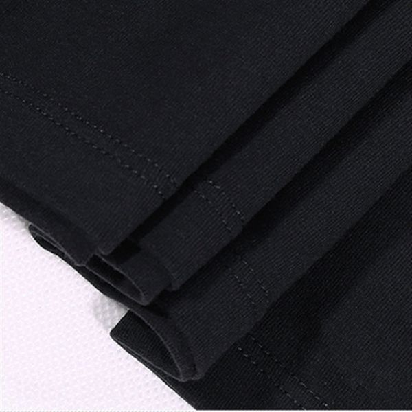 

t43d cotton long sleeve t-shirts) large men's round t-women's neck contrast stitching long sleeve t-shirt slim 8043, White;black