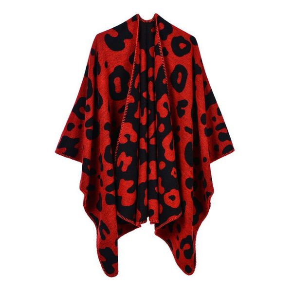 

scarves 2021 fashion winter warm ponchos and capes for women oversized shawls wraps cashmere female leopard grain pashmina, Blue;gray
