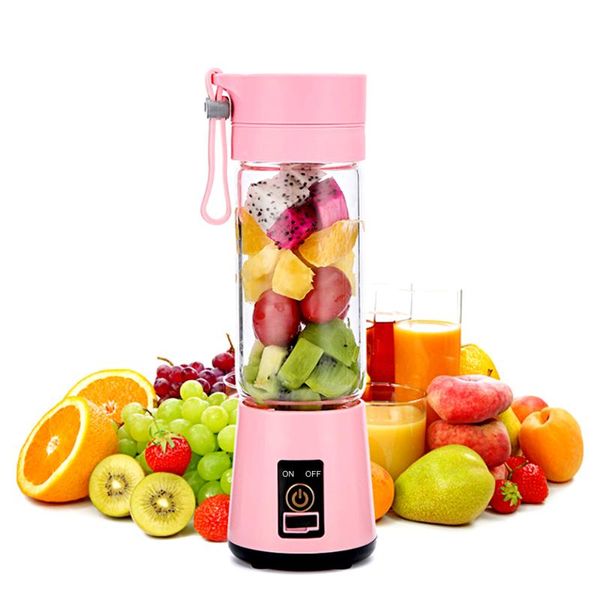 

electric orange juicer portable blender usb rechargeable mixer machine 4/6 blades mini fruit processor personal lemon squeezer juicers
