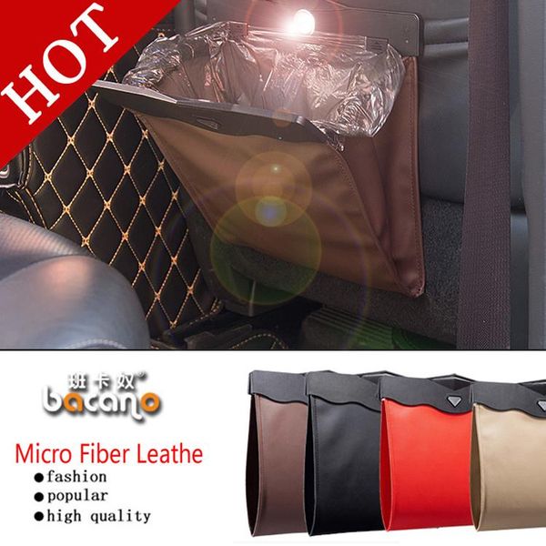

car organizer fashion wastebasket trash can litter container auto garbage bin/bag waste bins household cleaning tools accessories