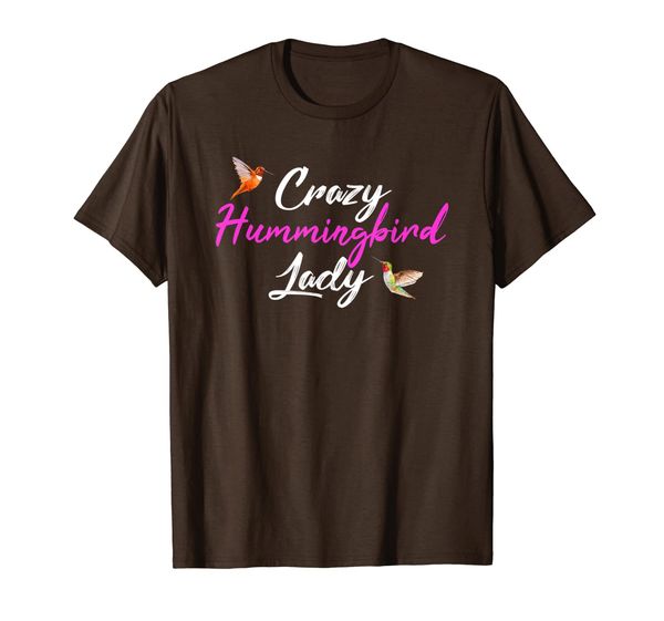 

Crazy Hummingbird Lady T-Shirt graphic gift for bird lovers, Mainly pictures