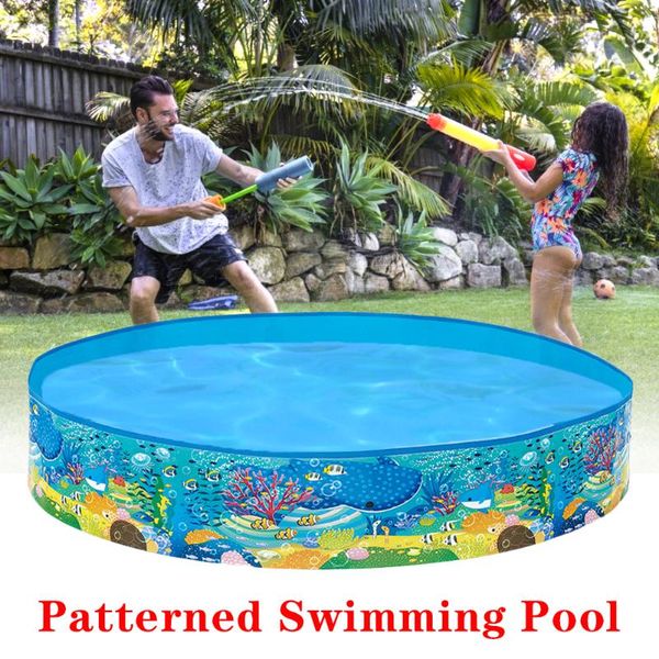 

summer inflatable swimming pool round paddling home family outdoor party supplies for kids bathing tub & accessories