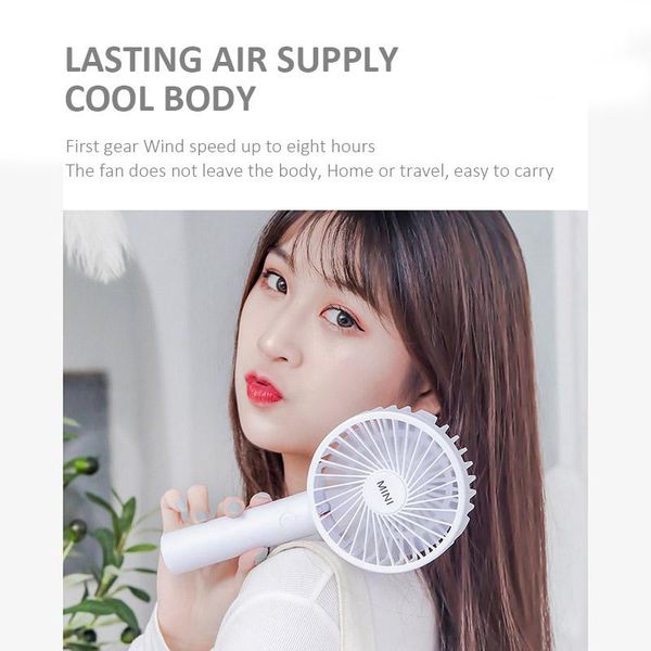 

usb charging hands-suspension cooling mini fan natural simple office home with mobile phone holder