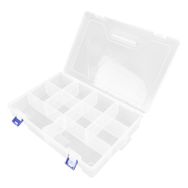

storage drawers 1 pc transparent parts box 10-compartment electronic components