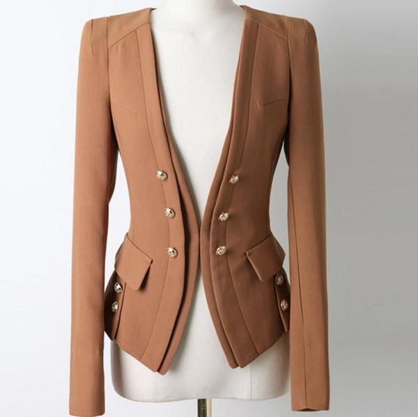 

women's suits & blazers 2021 autumn fashion blazer women long sleeve double breasted suit jacket office ladies small plus size 2xl, White;black