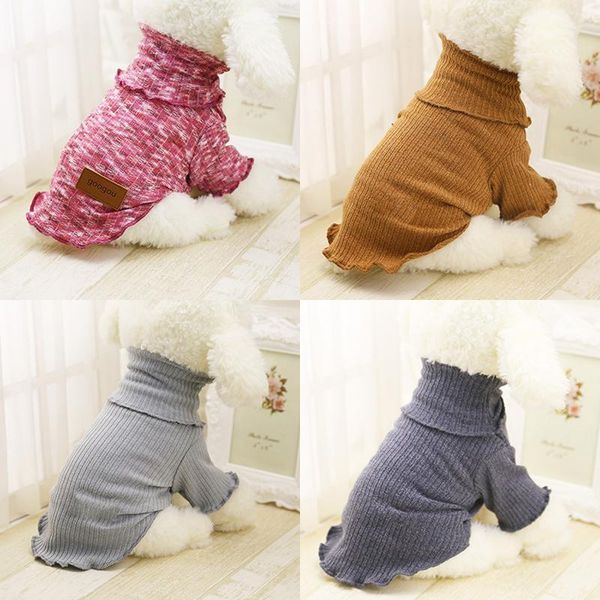 

cat costumes pet dog autumn and winter plus velvet knitted sweater poodle teddy puppy kitten clothes warm clothing