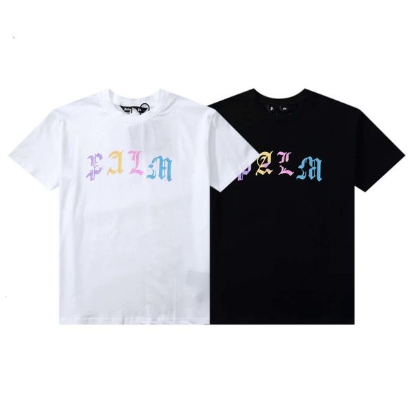 

summer color letter printing short sleeved high street couple t shirt fashion, White;black