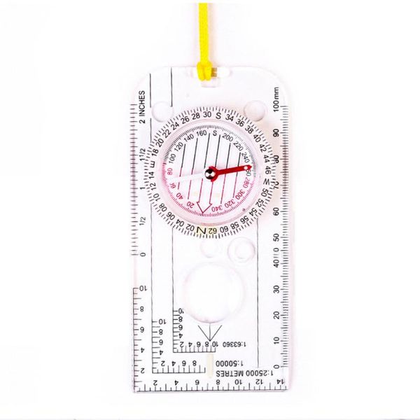 

camping boating orienteering map car hiking pointing guide transparent luminous scale compass ruler outdoor gadgets