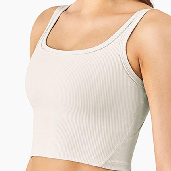 

yoga outfit seamless bra women fitness breathable workout bralette sleeveless crop solid gym clothing sport push up