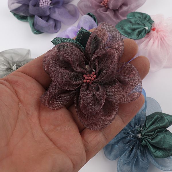 

dress accessories diy handmade snow spinning flower children's headdress, Black;red