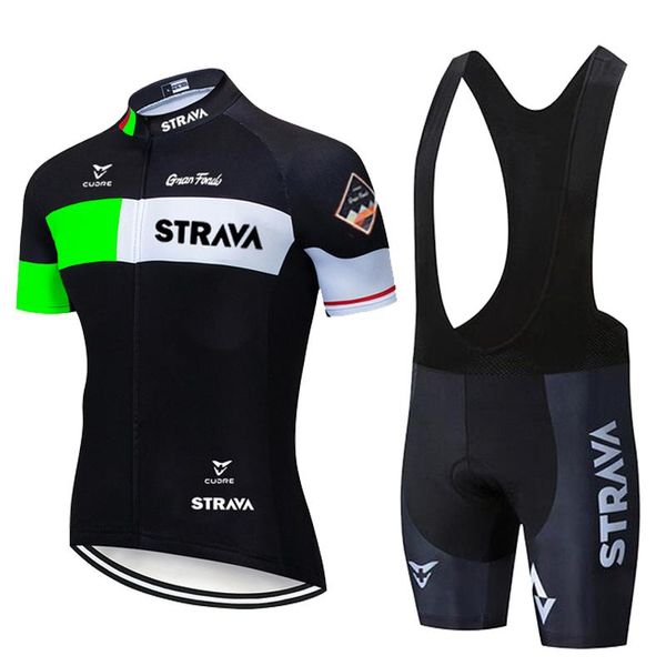 

racing sets 2021 strava cycling bike uniform summer jersey set road bicycle jerseys mtb wear breathable clothing, Black;blue