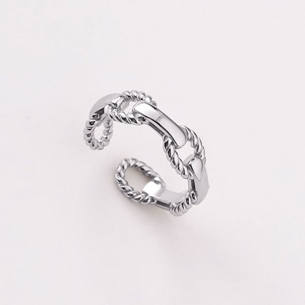 

cut out chain ring for women, Silver