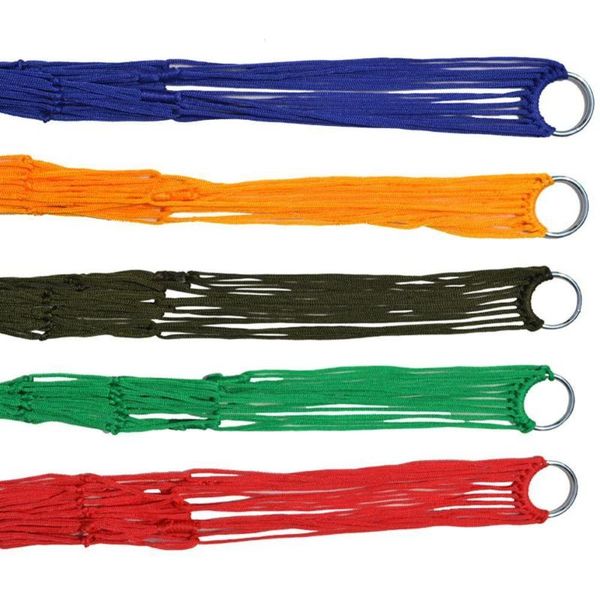 

portable garden nylon hammock swing hang mesh net sleeping bed for outdoor travel camping blue green red bags