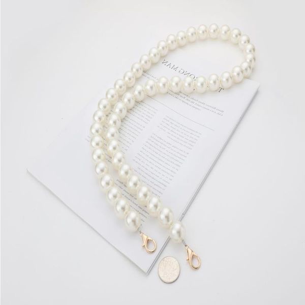 

diy bag highlight metal phone portable pearl chain mobile shell belt messenger qclxj