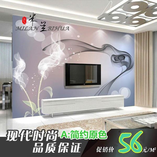 

wallpapers modern living room and bedroom tv background wall paper mural 3d stereoscopic european film television