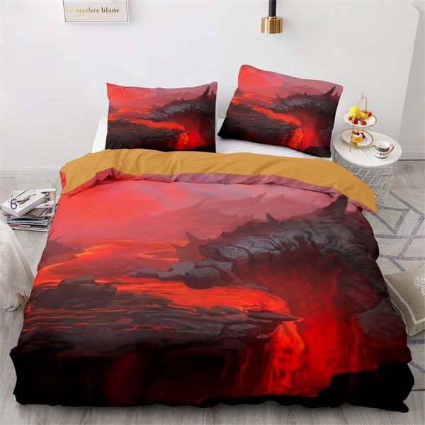

home comforter bedding sets qualified  king set duvet cover pillow cases 2-3pcs style13