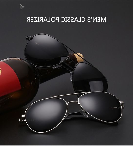 

2020 new polarized sunglasses men brand fashion classic pilot sun glasses fishing driving goggles sun glasses wome oculos glasses wholesale, White;black
