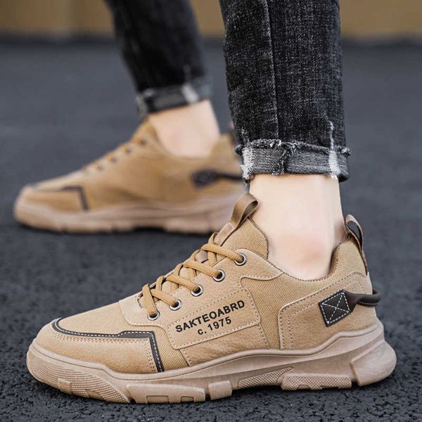 

2021 autumn shoes men's british fashion work clothes low casual single high sports