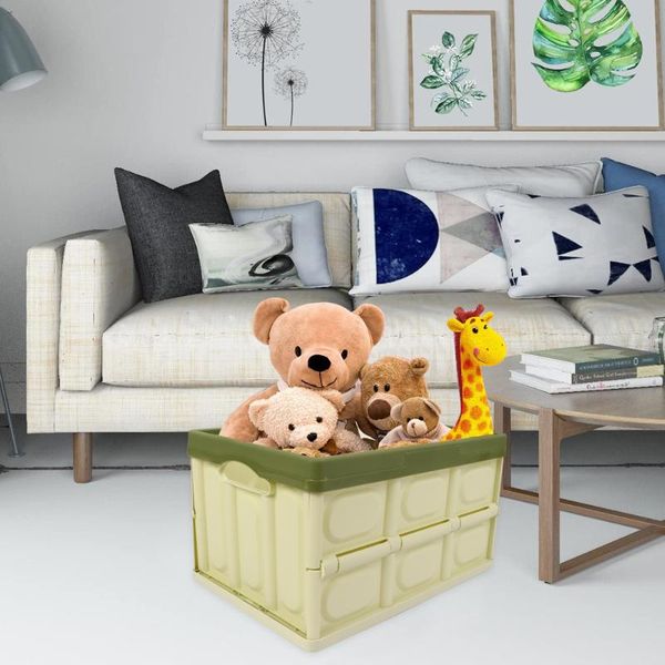 

car organizer 1pc storage box light green refreshing cloth container for home