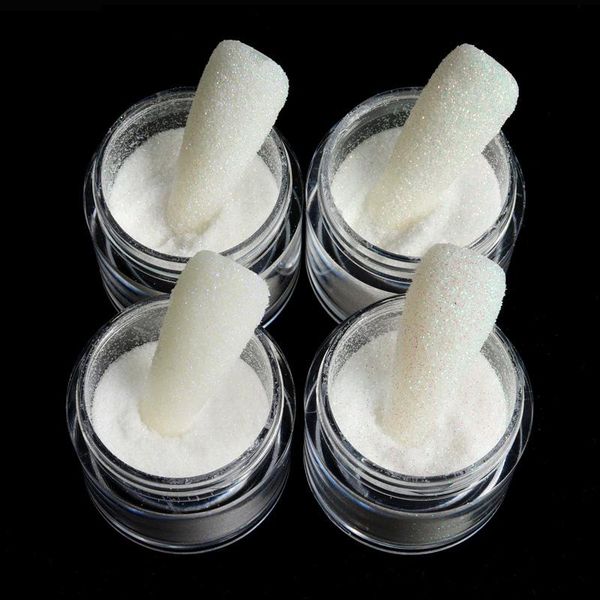 

nail glitter 4pcs 10ml colorful shiny fine dust manicure accessories chunky powder for design professional supplies, Silver;gold