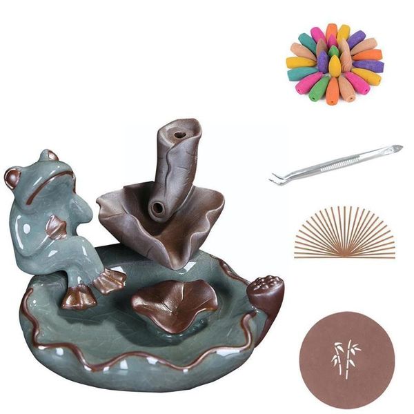

candle holders ceramic backflow incense sticks aroma holder diffuser kiln reflux n3x8