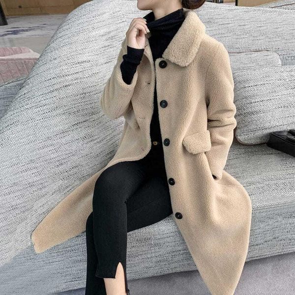 

women's fur & faux winter mink coat women short jackets female thick warm korean fashion casual outerwear clothing ladies pink parkas 2, Black