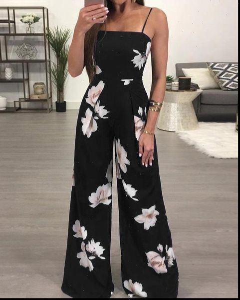 

summer playsuit sleeveless casual floral womens jumpsuits print elegant drop good quality, Black;white