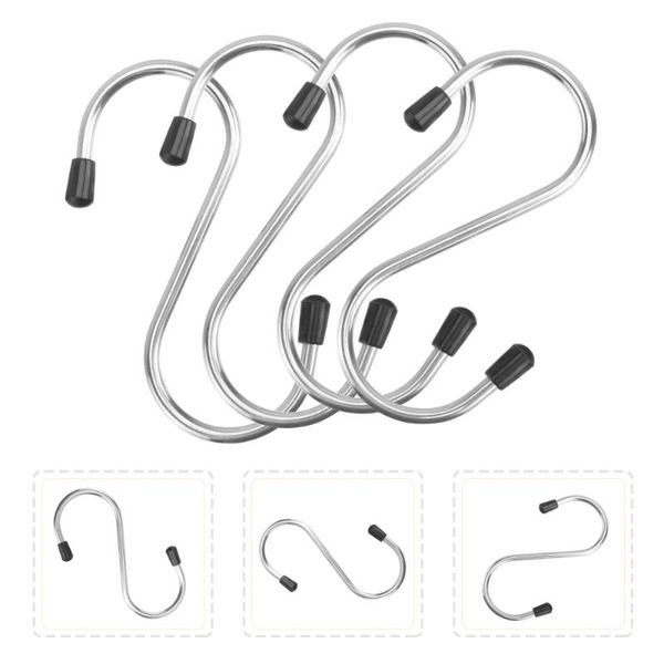 

fishing hooks 20pcs durable stainless steel s-shaped kitchen gadget (silver)