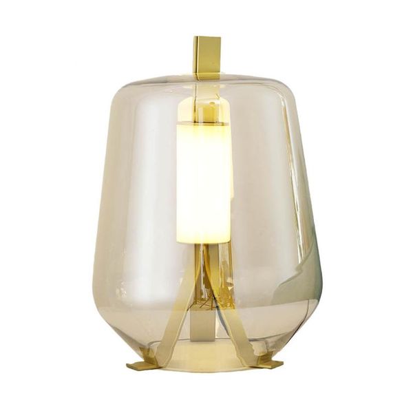 

table lamps nordic louisa series glass lamp postmodern simple creative living room decoration desk light bedroom bedside reading