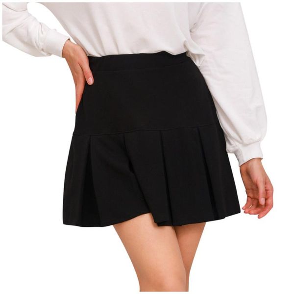 

skirts women high waist pleated skirt sweet cute girls dance mini cosplay black white fashion female short