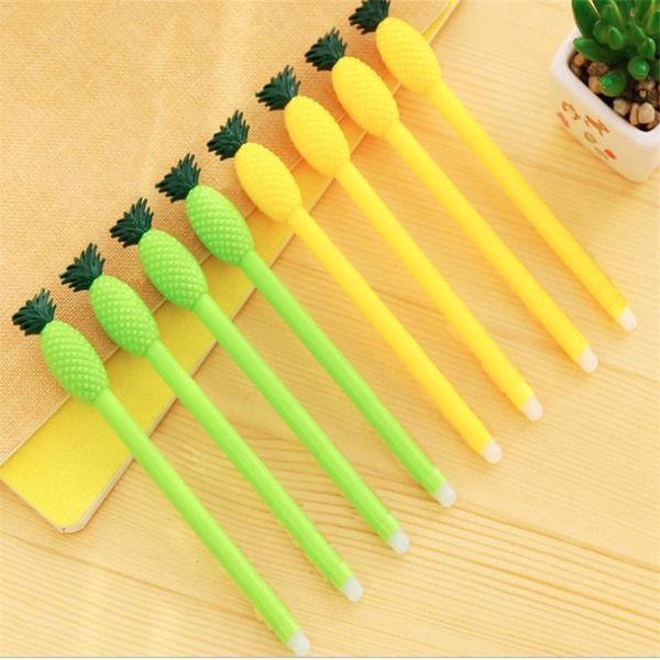 

gel pens 1pc cute kawaii black ink pineapple pen school office supply gift stationery 0.5mm simple style for student and officer