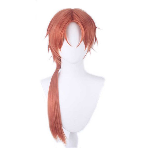 

kurai akane cosplay wig toilet-bound hanako-kun orange long synthetic hair jibaku shounen hanako-kun akane aoi role play wigs, Black