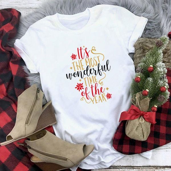 

its the most wonderful men time and women of year printed vintage christmas for white short sleeve, White;black