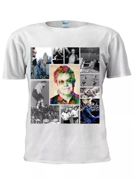 

elton john t shirt movie music inspired men women trendy tshirt gift m362, White;black