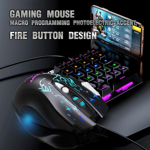 

mechanical define the game usb wired 6400dpi adjustable gaming mouse mice for pc