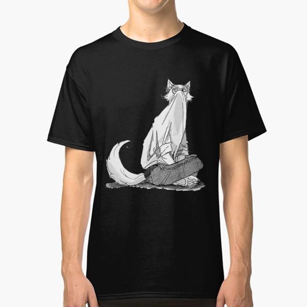 

men's t-shirts beastars anime legosi t shirt manga, White;black