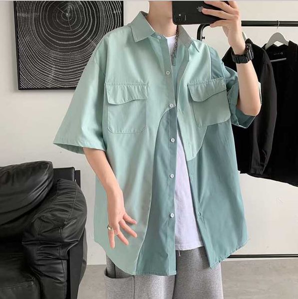 

men's casual shirts plaid shirt male hong kong style japanese tide brand ins autumn long-sleeved korean trendy jacket 16, White;black