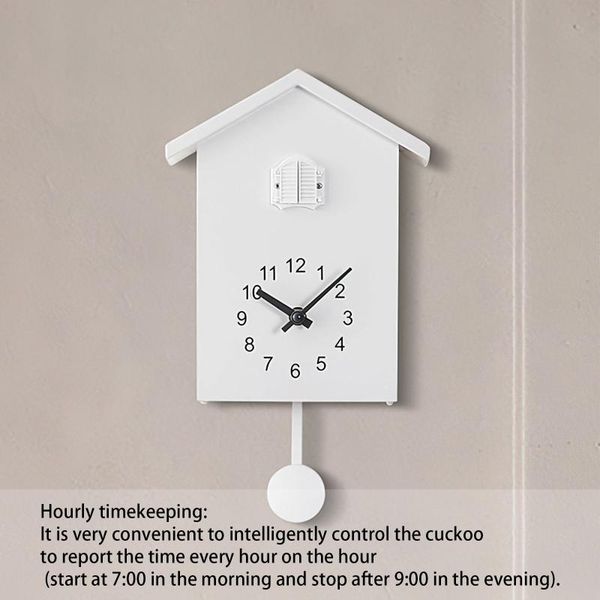 

wall clocks modern cuckoo clock intelligent telling time green/white/blue plastic home school decor office art