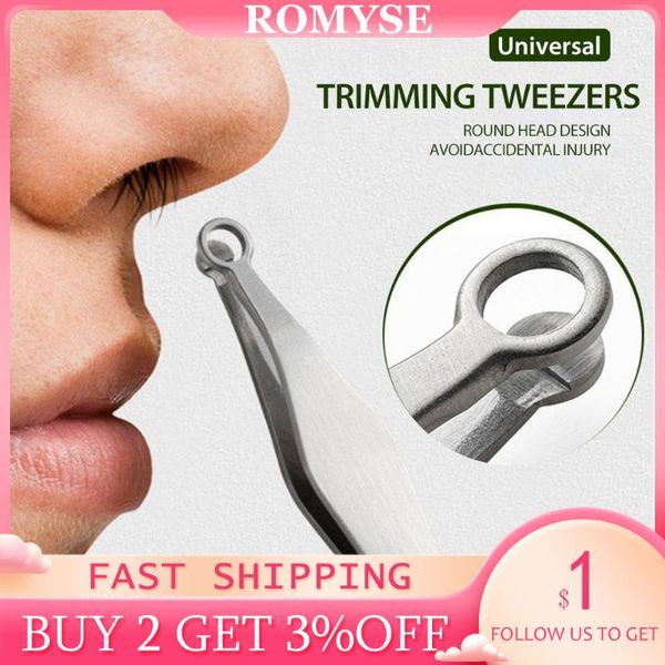 

electric nose & ear trimmers potable nasal hair trimmer stainless steel mini trimming tweezers removal scissors facial clipper