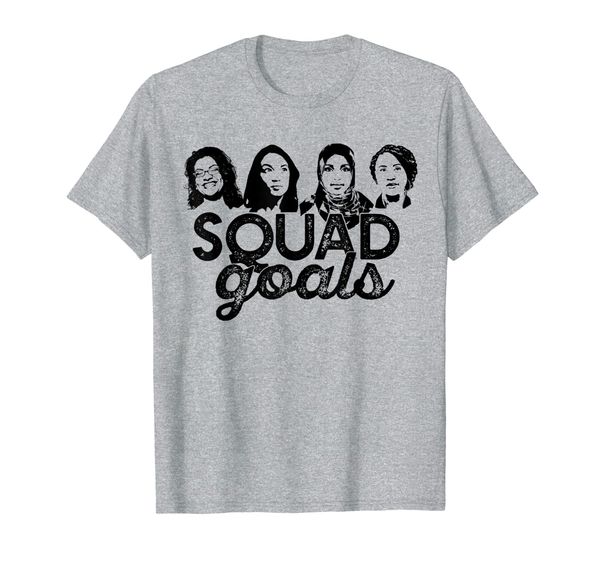 

squad goals t-shirt tlaib aoc ilhan omar pressley house, White;black